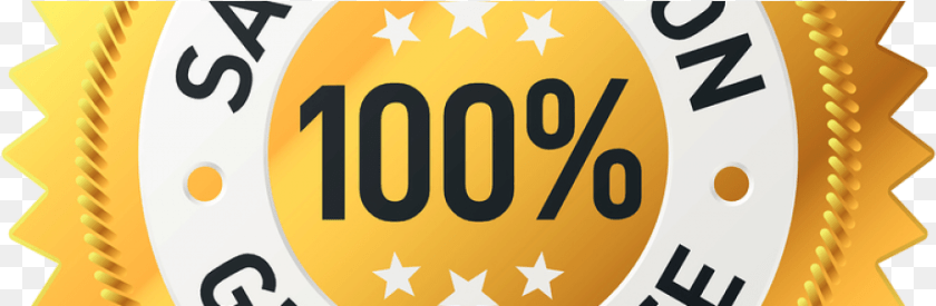 Satisfaction Guarantee Satisfaction Guaranteed Badge, Logo, Symbol, Text Transparent PNG