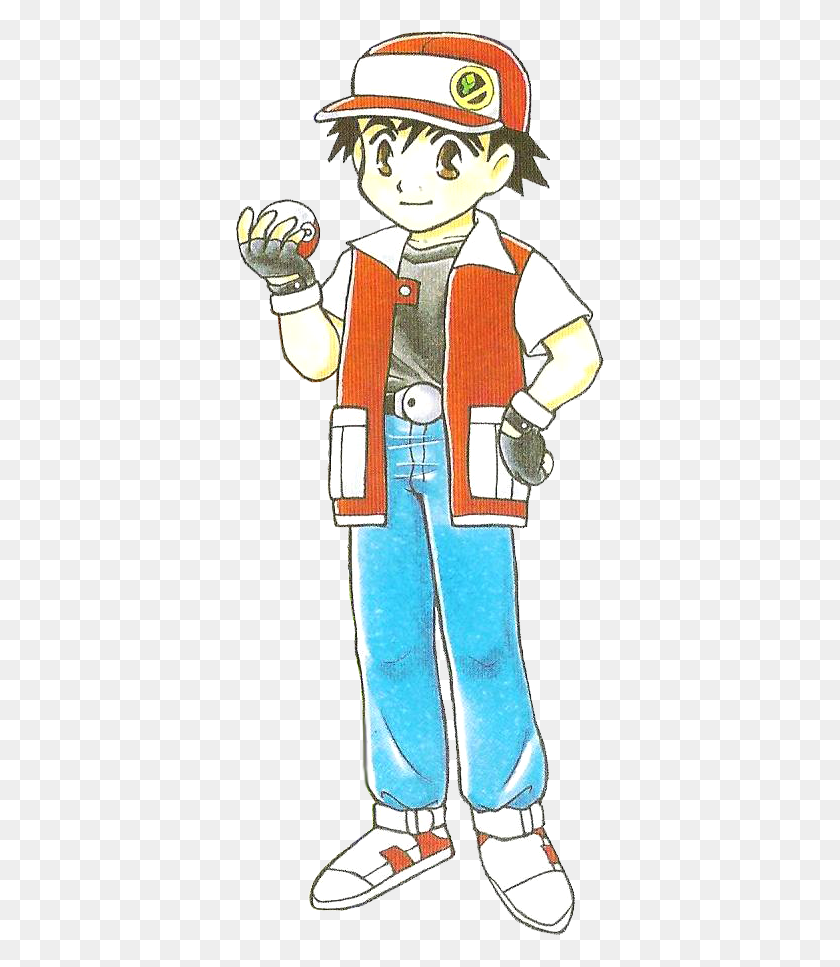 370x907 Satoshi Red Pokemon, Costume, Person, Human HD PNG Download