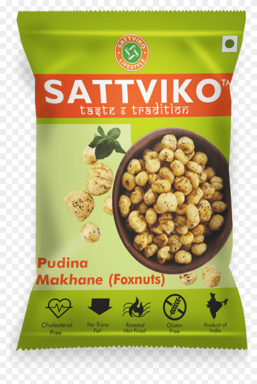 846x1293 Sattviko Pudina Makhane Sattviko Makhana Peri Peri, Food, Plant, Snack HD PNG Download