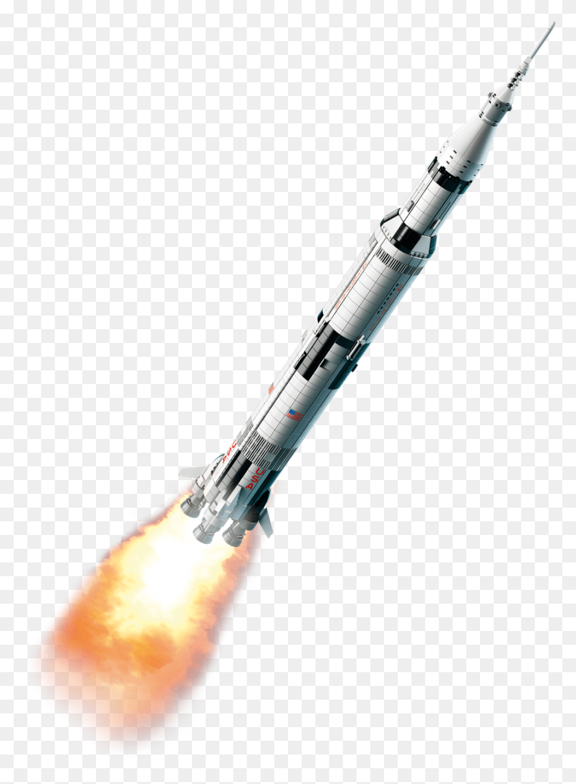 872x1211 Сатурн 5 Лего, Ракета, Транспортное Средство, Транспорт Hd Png Скачать