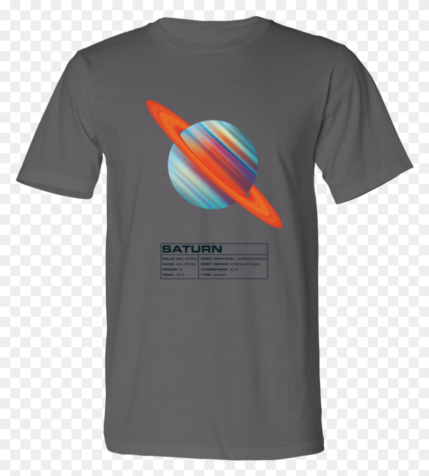 850x951 Saturn Planet Unisex 100 Certified Organic T Shirt Designs For Fbla Shirts, Clothing, Apparel, T-Shirt Hd Png Download