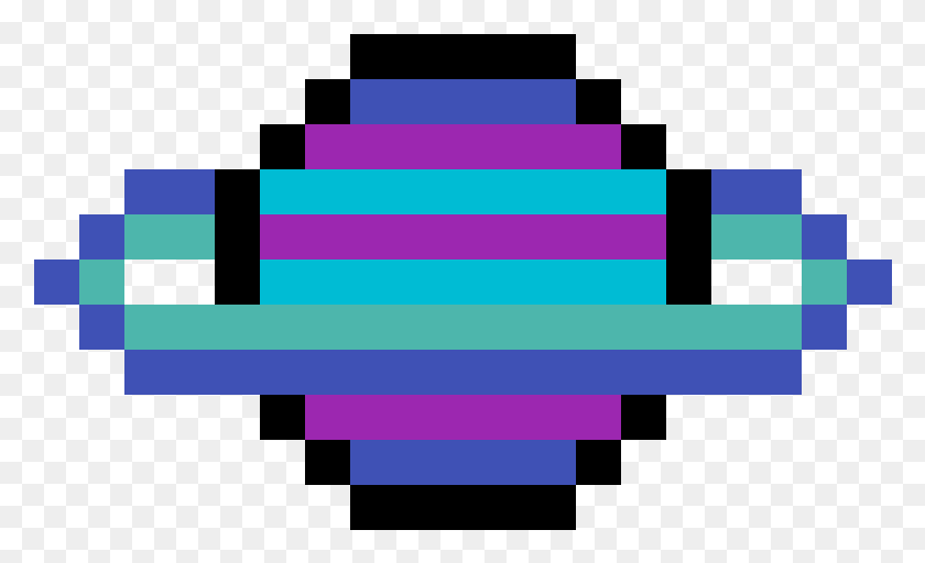 780x452 Saturno Azul Pixel Art Bouncing Ball, Text, Purple, Light HD PNG Download