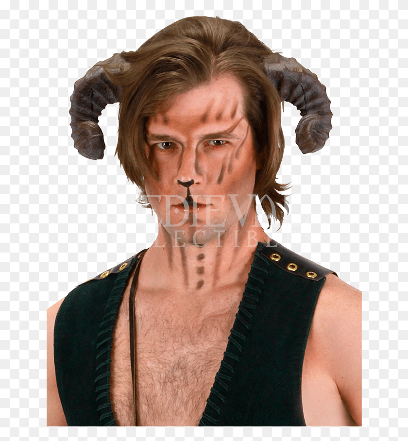 650x848 Satyr Horns Costume, Person, Human, Clothing HD PNG Download