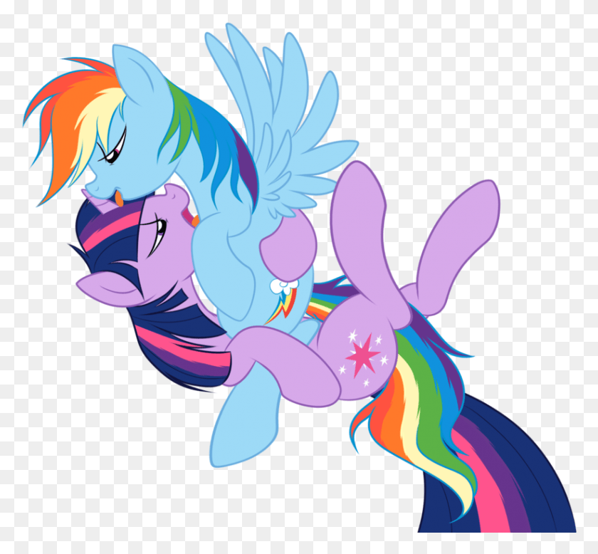 823x758 Saucy Twidash My Little Pony Rainbow Dash X Twilight, Animal, Dragon HD PNG Download