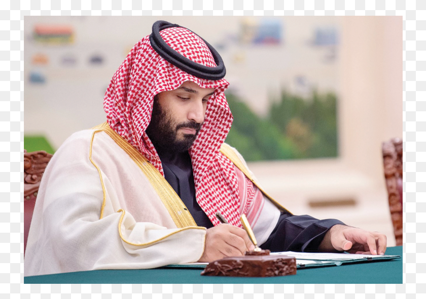 748x531 Saudi Crown Prince Signs Raft Of Cooperation Agreements Sitting, Person, Human, Female HD PNG Download