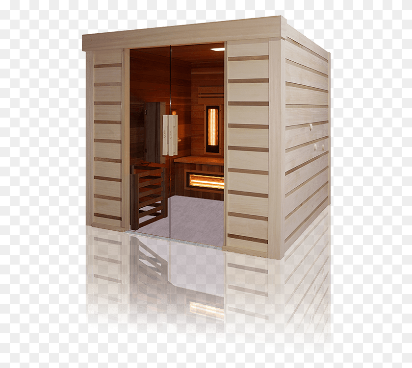 508x691 Sauna Combi Access Plywood, Wood, Furniture, Corner Descargar Hd Png