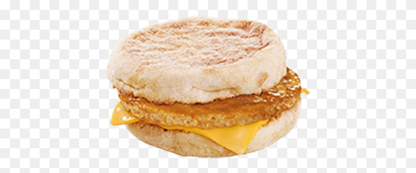 413x290 Sausage Mcmuffin Features A Warm Freshly Toasted Fast Food, Bread, Food, Burger HD PNG Download