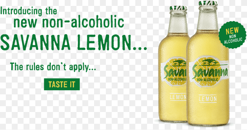 Savanna Non Alcoholic, Alcohol, Beer, Beverage, Bottle Transparent PNG