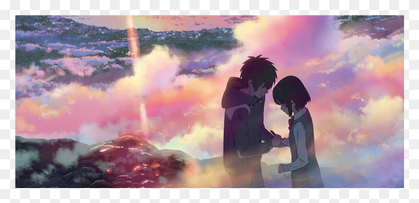 1201x536 Save Banner Your Name Kimi No Nawa, Person, Human, Helmet HD PNG Download