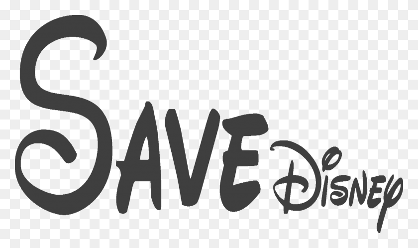 Save Disney, Text, Alphabet, Label HD PNG Download