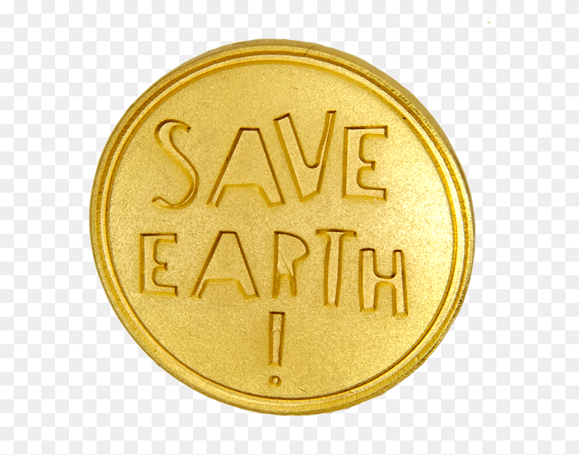 583x601 Save Earth Pin Gold Coin, Money, Text, Clock Tower HD PNG Download