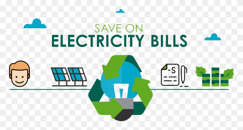 885x443 Save Electricity Photos Save Electricity, Graphics, Recycling Symbol HD PNG Download
