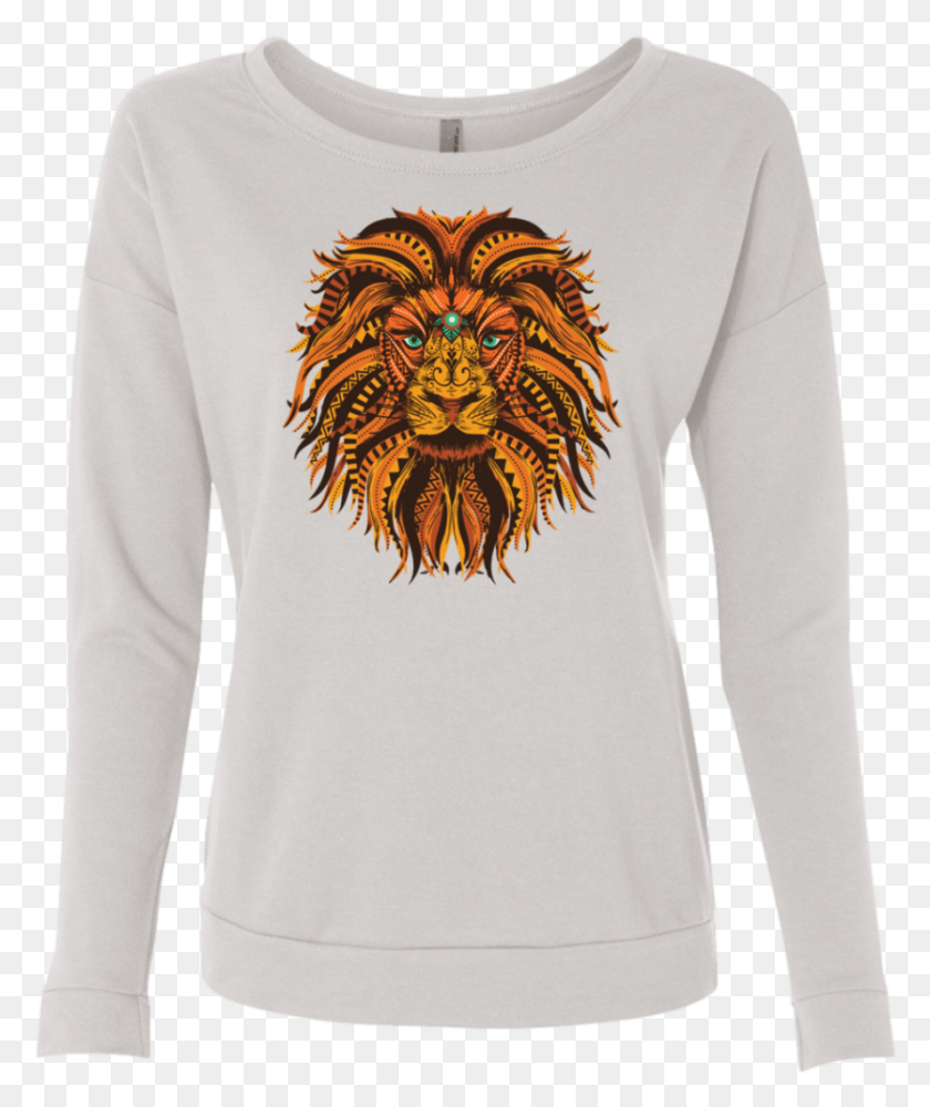836x1008 Save Lions Lion Head Big Cat Design Long Sleeve Sweatshirts T Shirt Designs, Clothing, Apparel, Long Sleeve HD PNG Download