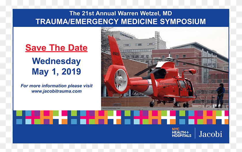 755x471 Save The Date Annual Warren Wetzel Md Traumaemergency Aerospace Engineering, Person, Human, Coast Guard HD PNG Download