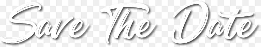 Save The Date White, Calligraphy, Handwriting, Text Transparent PNG
