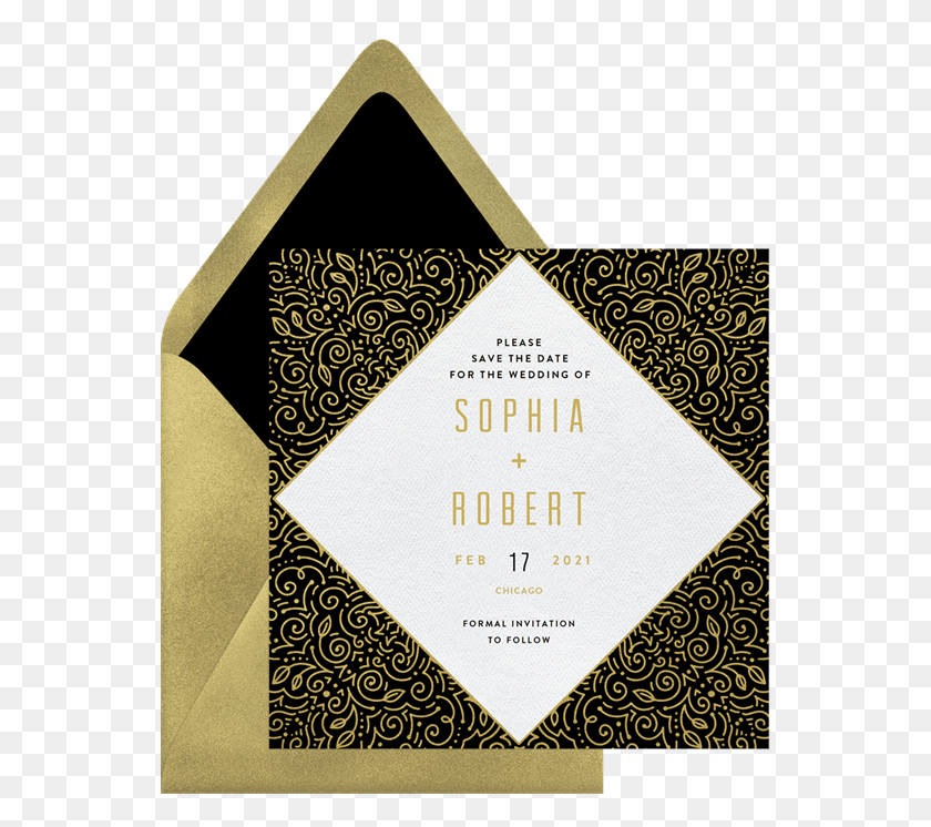 550x686 Save The Dates In Fancy Save The Dates, Envelope, Text, Mail HD PNG Download