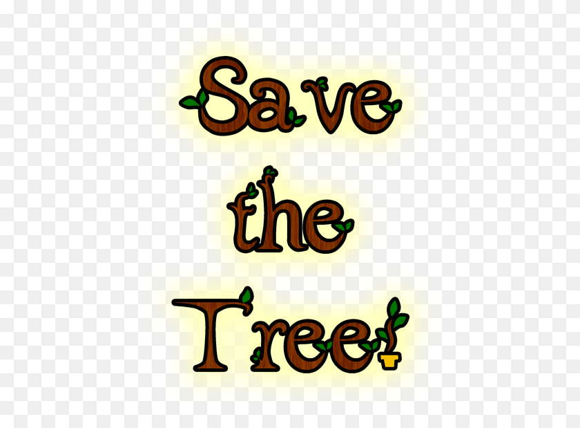 442x559 Save The Tree Logo Calligraphy, Text, Number, Symbol HD PNG Download