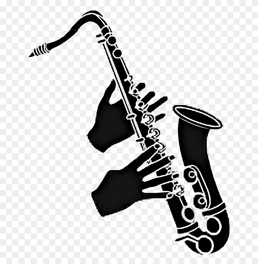 660x800 Saxophone Blackandwhite Silhouette Play Hands Saxophone, Musical Instrument, Leisure Activities, Oboe HD PNG Download