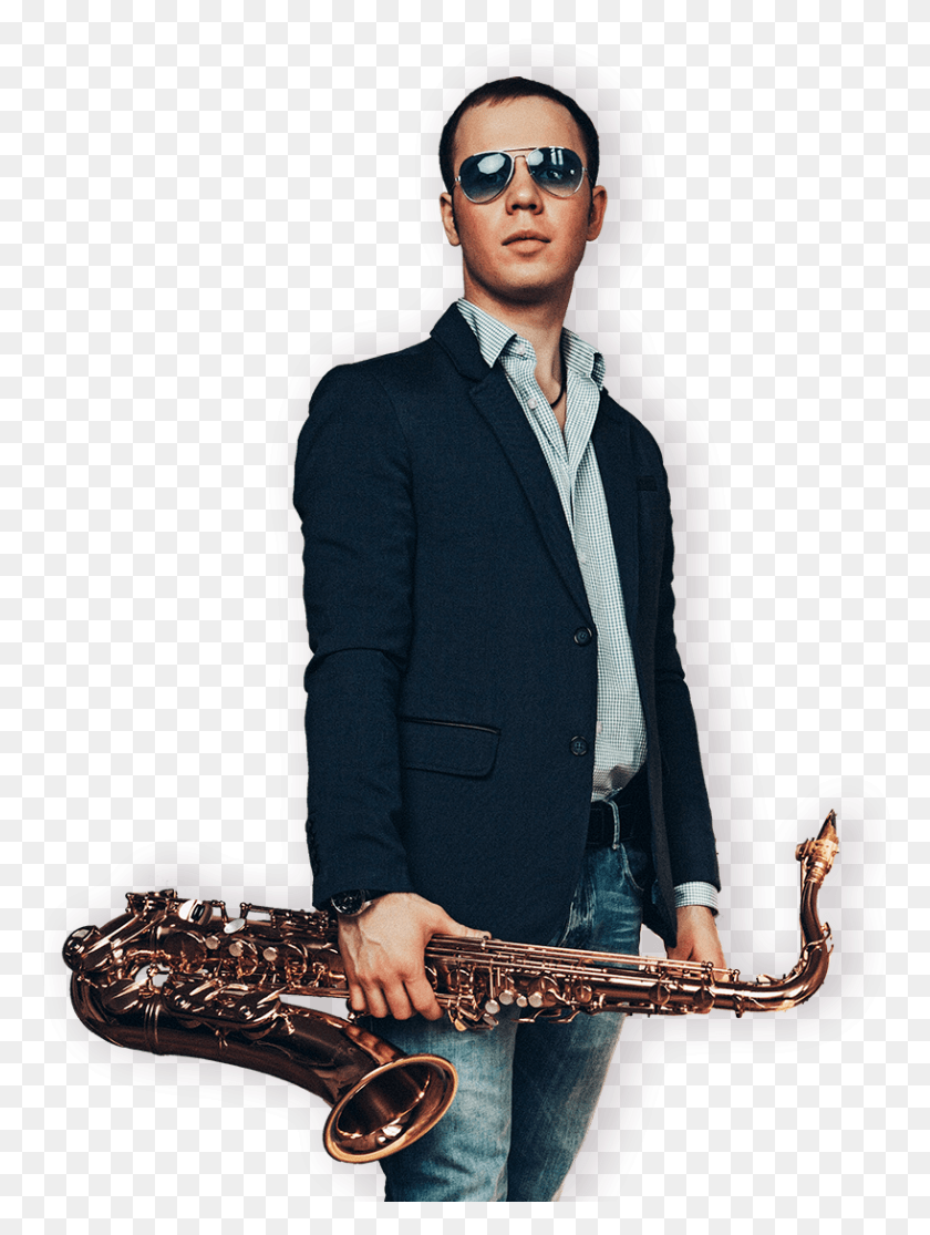 817x1106 Saxophonist Nick York Baritone Saxophone, Sunglasses, Accessories, Accessory HD PNG Download