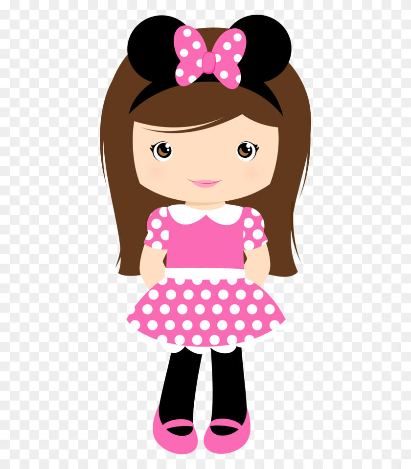 432x900 Saying Clipart Minnie Mouse Minus Say Hello Minnie, Doll, Toy, Texture HD PNG Download