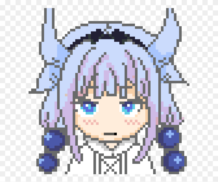 621x641 Sblanks On Twitter Kanna Kamui Pixel Art, Rug, Face, Graphics HD PNG Download