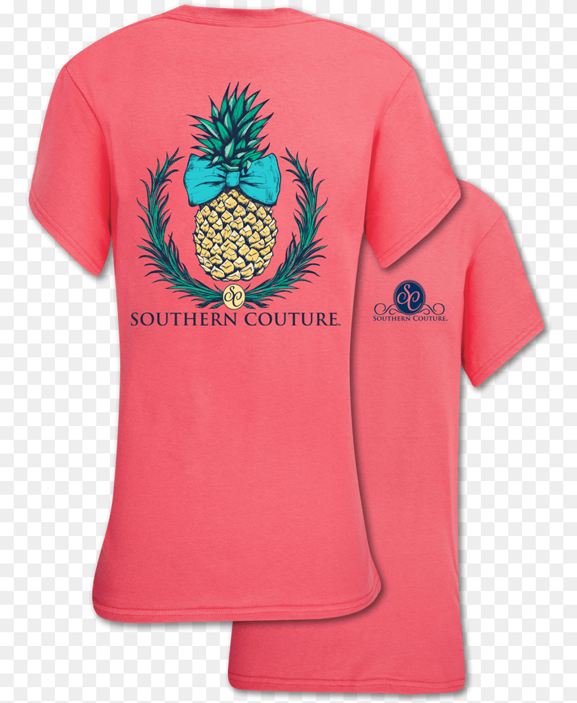 770x1023 Sc Classic Pineapple Southern Couture Teacher Shirt, Clothing, Food, Fruit, Plant Transparent PNG