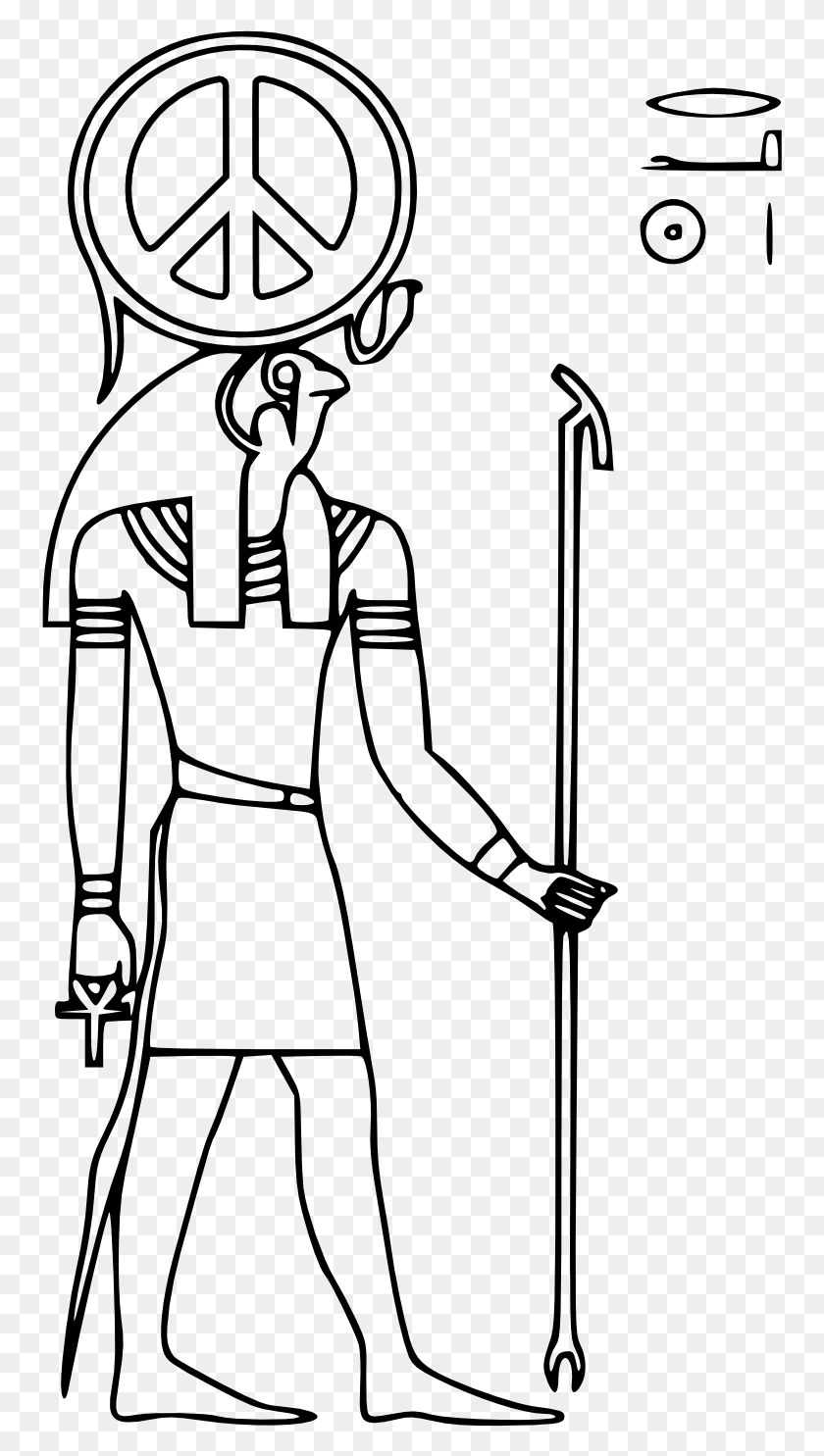 755x1425 Scalable Vector Graphics Peace Sign Egyptian God Re Ancient Egypt God Of Peace, Gray, World Of Warcraft HD PNG Download