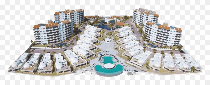 1567x565 Scale Model, Building, Hotel, Resort HD PNG Download