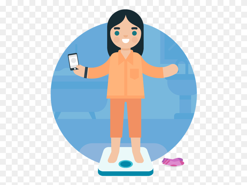 500x569 Scales Cartoon Low Weight, Person, Human, Face HD PNG Download