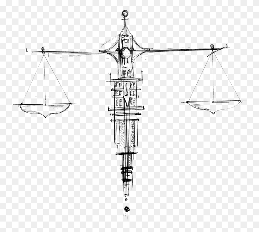 2345x2089 Scales Of Justice, Cross, Symbol, Scale HD PNG Download