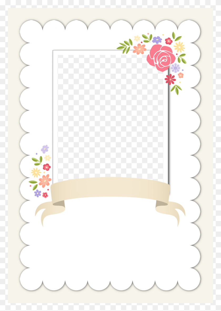 1542x2220 Scalloped Edges Photo Floral Design, Graphics, Pattern HD PNG Download