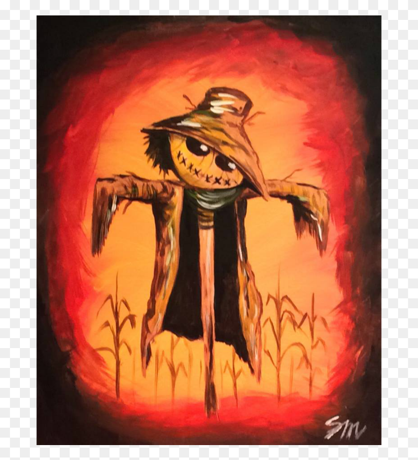 695x865 Scarecrow Painting, Modern Art, Canvas HD PNG Download