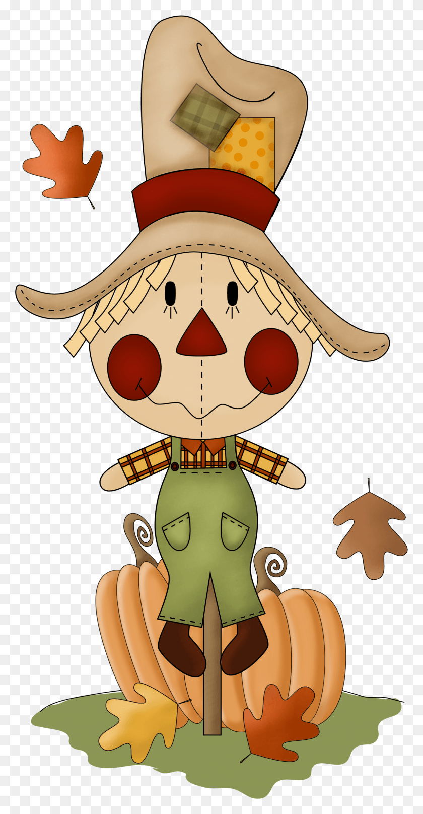 1581x3155 Scarecrow Whimsical Clip Art For Fall, Plant, Toy, Food HD PNG Download
