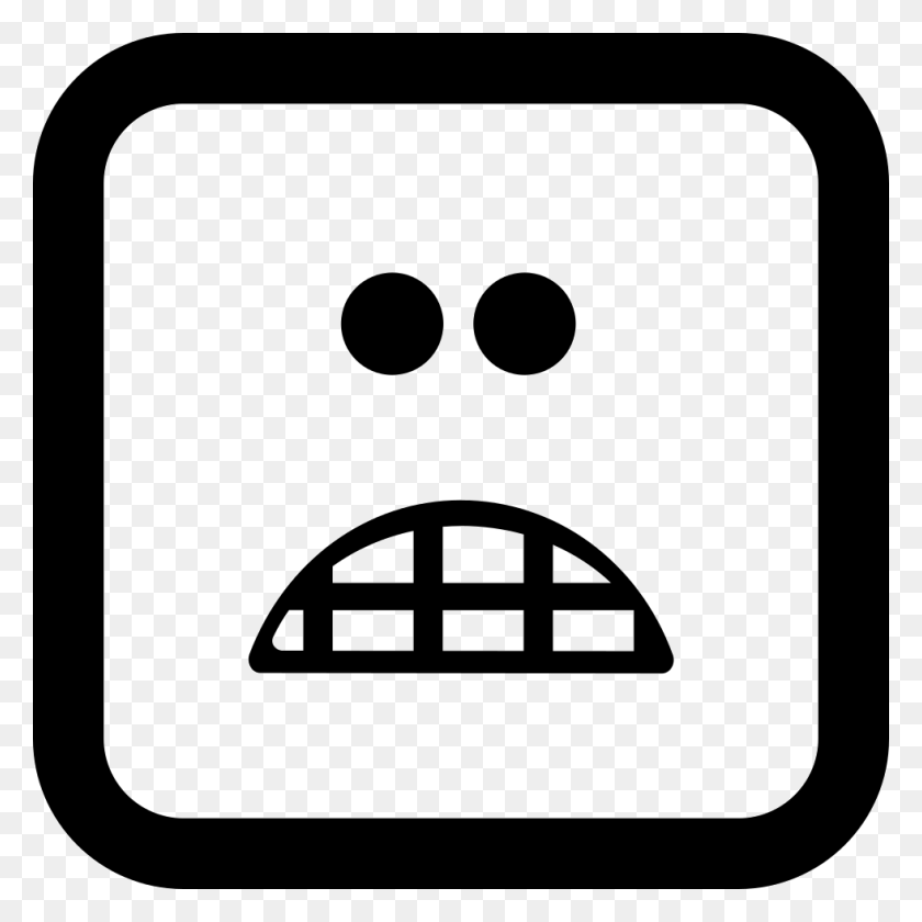 980x980 Scared Emoticon Square Face Comments Anger Icon, First Aid, Symbol, Game HD PNG Download