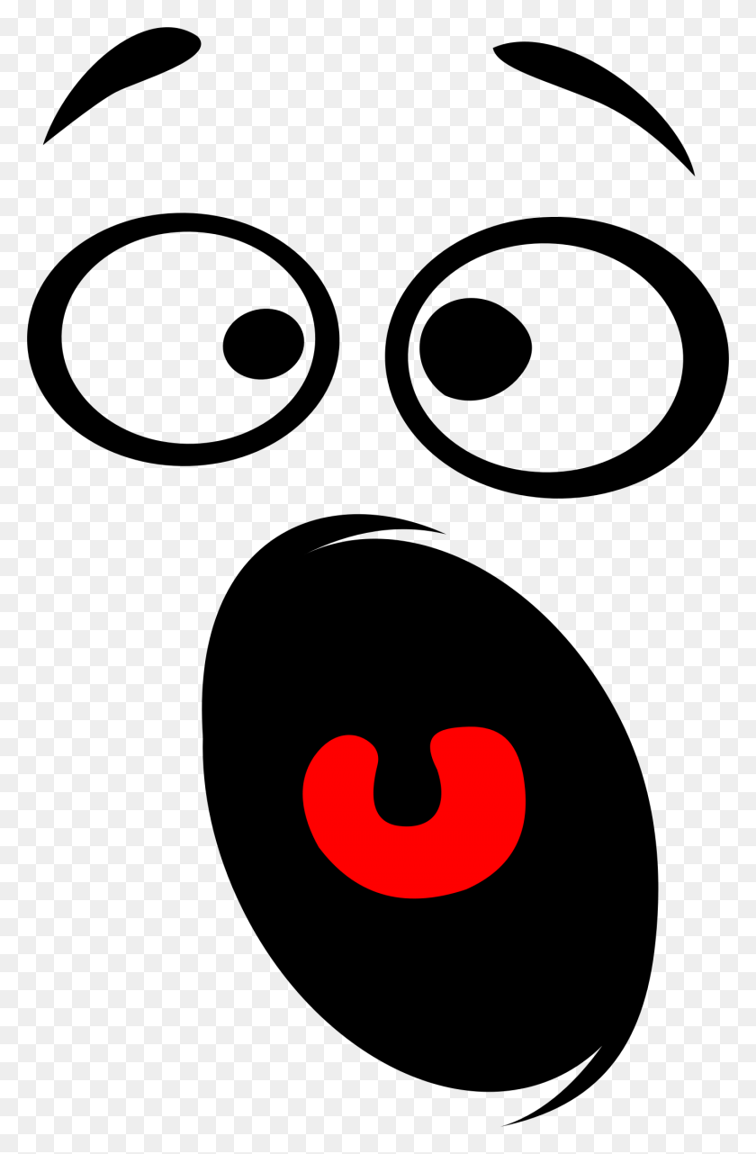1430x2242 Scared Face Clipart Horrified Smiley Face Silhouette Scared Face Clipart, Symbol, Text, Logo HD PNG Download