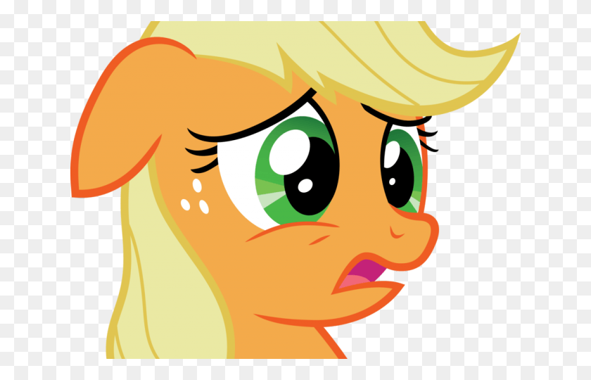640x480 Scared Face Cliparts Applejack Scared, Face, Graphics HD PNG Download