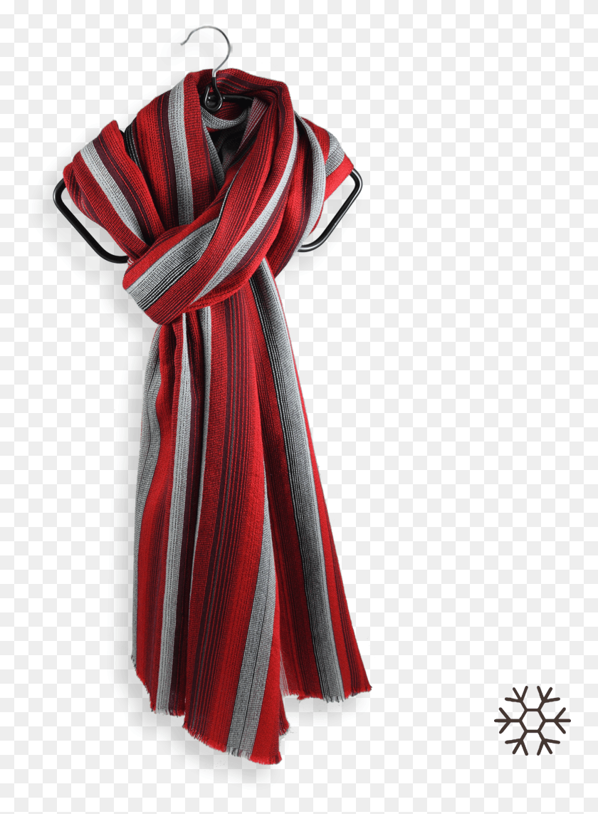 765x1083 Scarf Carthage Merino Wool Silk Red Ecru 1 Merino, Clothing, Apparel, Stole HD PNG Download