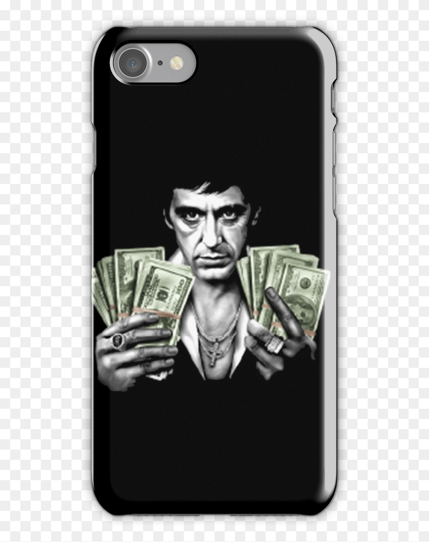 527x1001 Scarface Iphone 7 Snap Case Never Fuck With Me Quotes, Person, Human, Money HD PNG Download