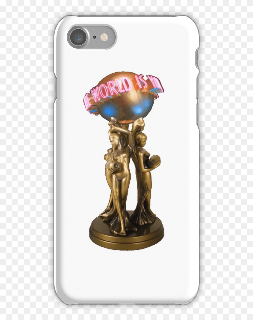 527x1001 Scarface X The World Is Yours Iphone 7 Snap Case Billie Eilish Phone Case, Trophy, Bronze, Sphere HD PNG Download