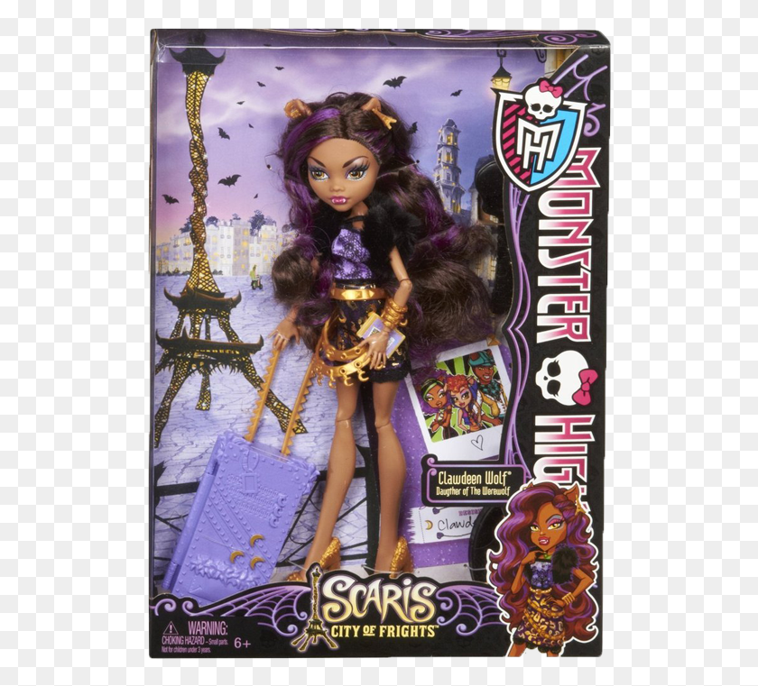 514x701 Scaris Deluxe Clawdeen Wolf Monster High En Paris, Кукла, Игрушка, Барби Png Скачать