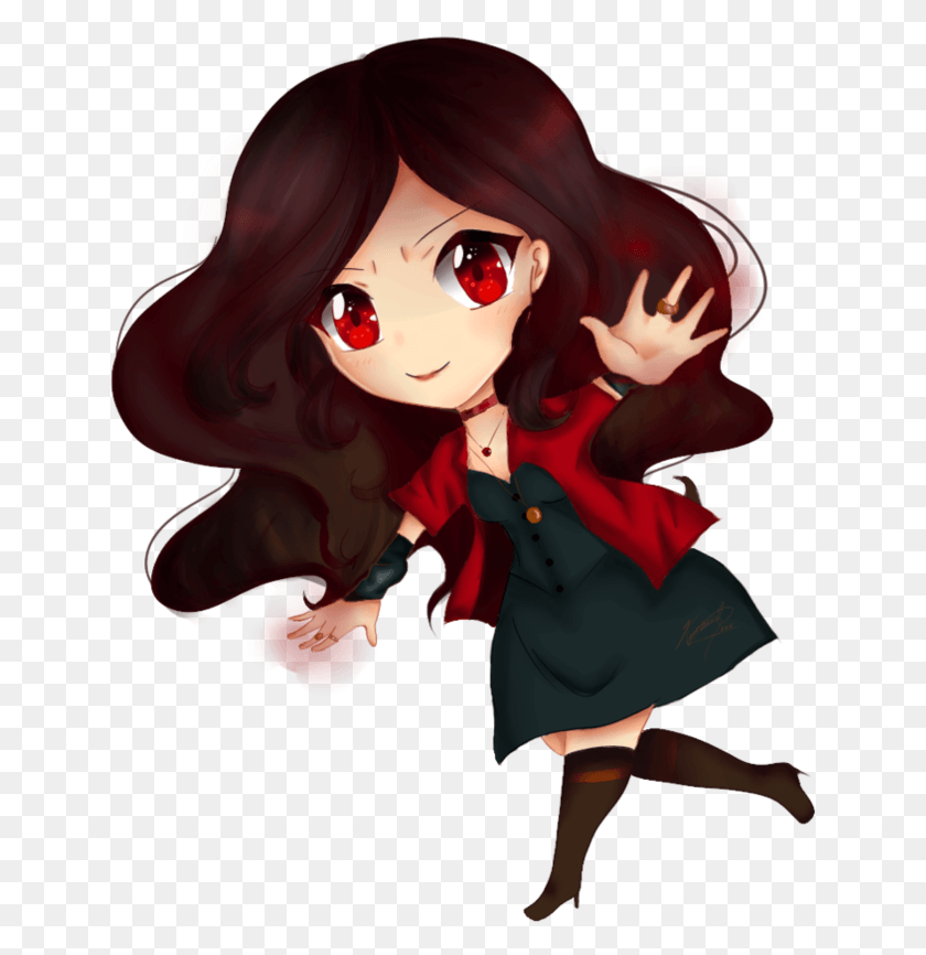 641x806 Scarlet Witch Clipart Girl Superhéroe Máscara Scarlet Witch Chibi Dibujo, Persona, Humano, Ropa Hd Png