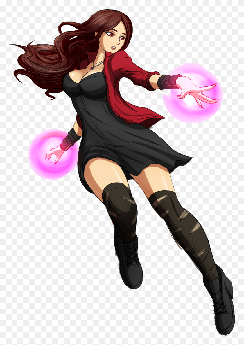 925x1335 Scarlet Witch Free, Person, Human, Manga HD PNG Download