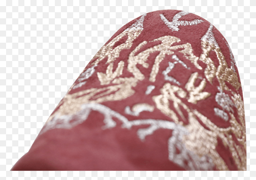 955x650 Scarlett 6 Suede Burgundy Embrodery Metalic Mixed Hrs Motif, Cushion, Pillow, Pattern HD PNG Download