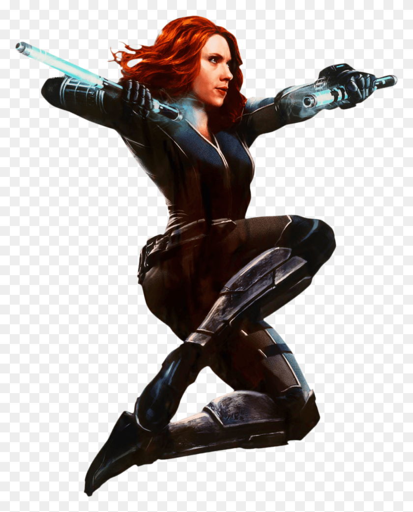 982x1237 Scarlett Johansson Black Widow Clint Barton Captain Black Widow, Dance Pose, Leisure Activities, Person HD PNG Download