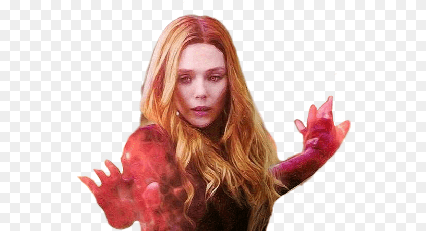 543x456 Scarletwitch Wandamaximoff Sticker By Carolquinn Fictional Character, Adult, Portrait, Photography, Person Transparent PNG