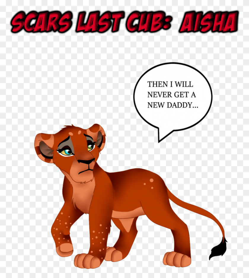 830x934 Scars Daughter Fanart Lion King Scars Daughter, Animal, Mammal, Person HD PNG Download