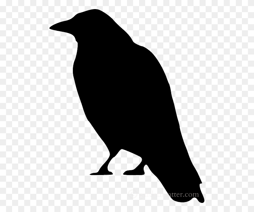 513x640 Scary Bird Silhouette For Halloween Clipart Crow, Bird, Animal HD PNG Download