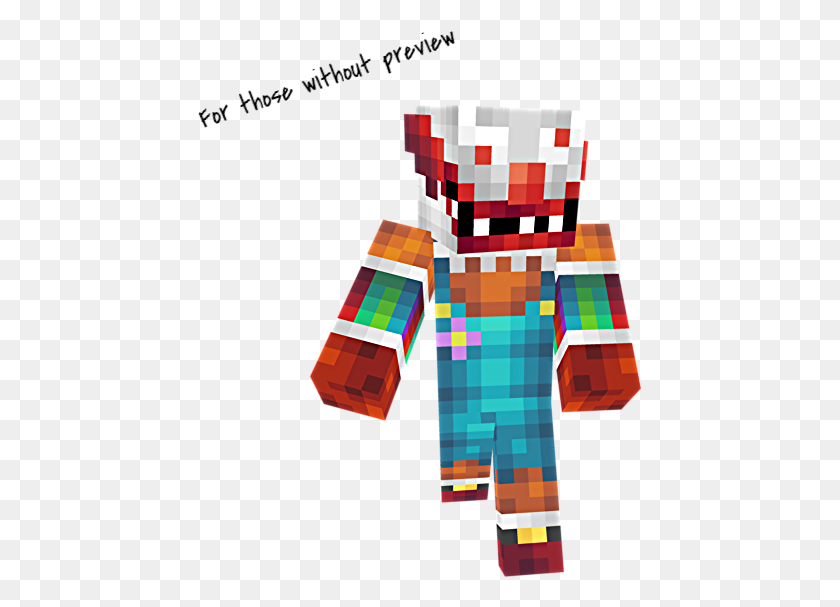 445x547 Scary Clown Contest Minecraft Skin Kfkzbocpng Minecraft Creepy Clown Skin, Clothing, Apparel HD PNG Download