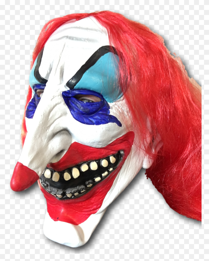 809x1025 Scary Clown Mask, Performer, Person, Human HD PNG Download