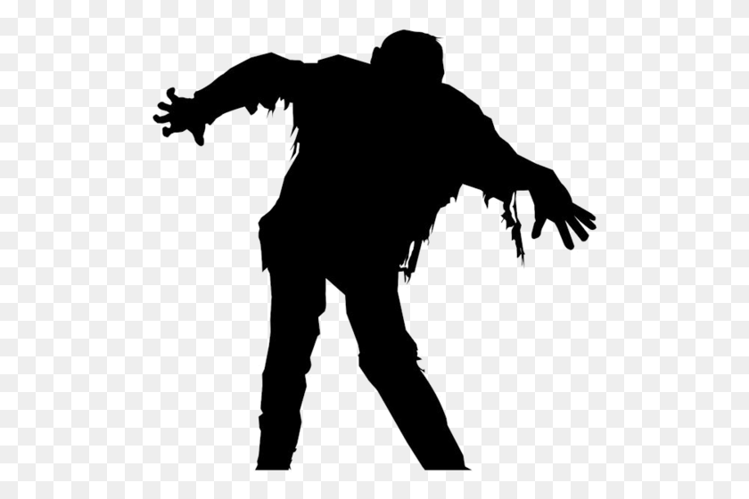 501x500 Scary Guy Zombie Silhouette Transparent Background, Ninja, Person, Human HD PNG Download